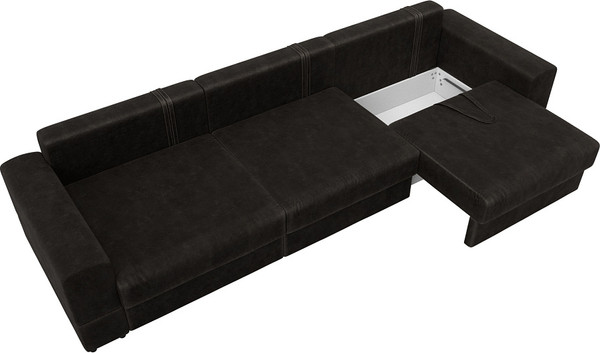 Изображение товара Диван Лига Диванов Лига-055 НПБ Лонг / 130192 (велюр Brut 17 коричневый)