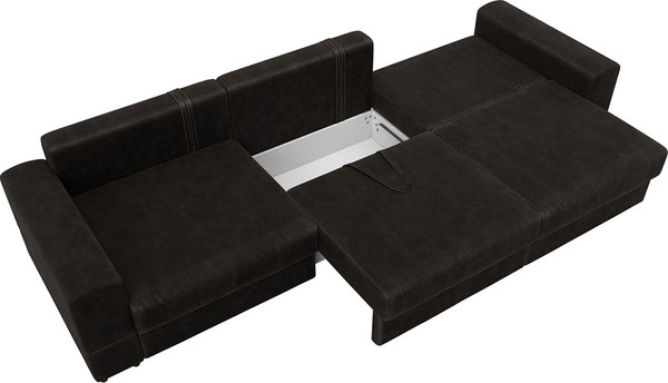 Изображение товара Диван Лига Диванов Лига-055 НПБ Лонг / 130192 (велюр Brut 17 коричневый)