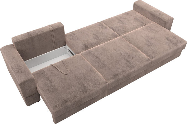 Изображение товара Диван Лига Диванов Лига-055 НПБ Лонг / 130198 (велюр Tower 05 бежевый)