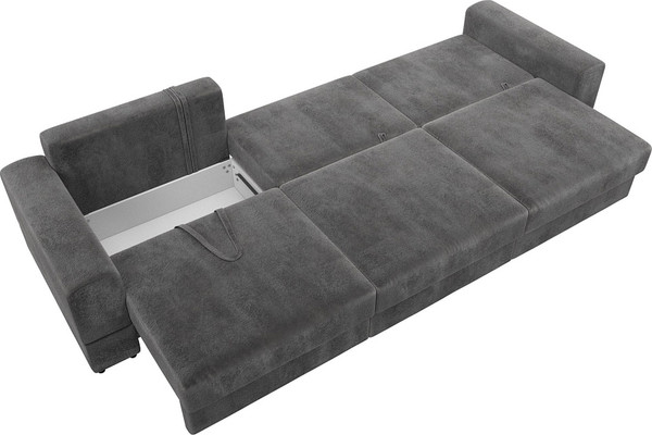 Изображение товара Диван Лига Диванов Лига-055 НПБ Лонг / 130200 (велюр Tower 10 серый)