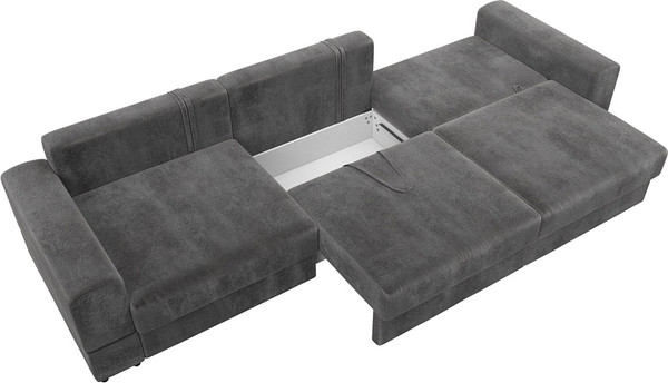 Изображение товара Диван Лига Диванов Лига-055 НПБ Лонг / 130200 (велюр Tower 10 серый)