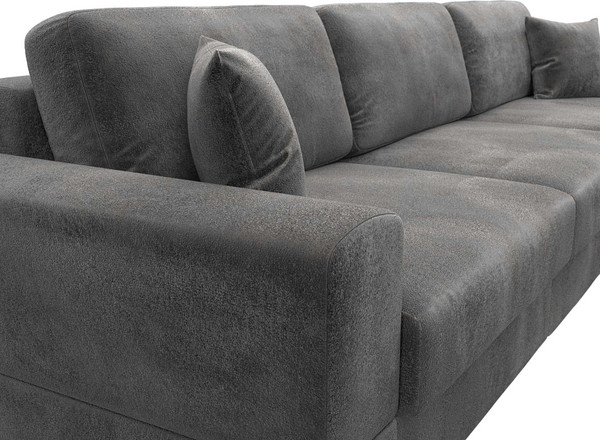 Изображение товара Диван Лига Диванов Лига-055 НПБ Лонг / 130200 (велюр Tower 10 серый)