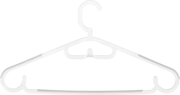 Изображение товара Пластиковая вешалка-плечики Econova Daily / 434285916 (белый)