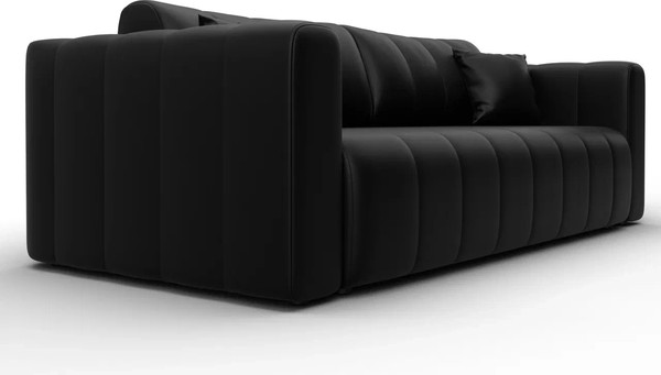 Изображение товара Диван Лига Диванов Лига-062 НПБ / 130273 (экокожа Grifon 18 черный)