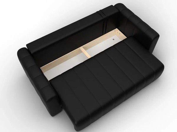 Изображение товара Диван Лига Диванов Лига-062 НПБ / 130273 (экокожа Grifon 18 черный)