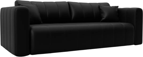 Изображение товара Диван Лига Диванов Лига-062 НПБ / 130273 (экокожа Grifon 18 черный)