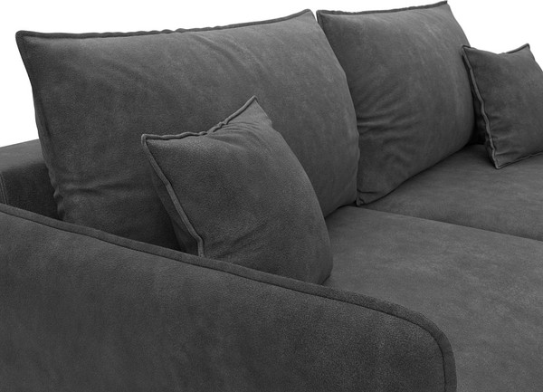 Изображение товара Диван Лига Диванов Лига-064 НПБ / 129622 (велюр Brut 16 темно-серый)