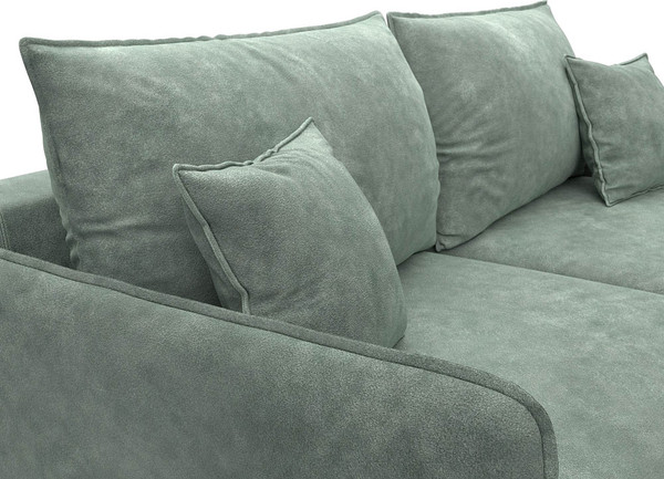 Изображение товара Диван Лига Диванов Лига-064 НПБ / 129623 (велюр Brut 08 зеленый)