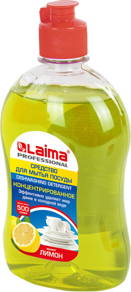 Изображение товара Средство для мытья посуды Laima Professional Лимон Концентрат (500мл)
