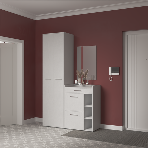 Изображение товара Секция в прихожую Кортекс-мебель Лара СП6 (белый)