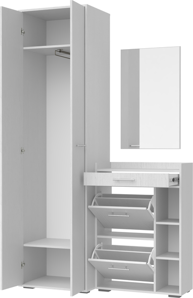 Изображение товара Секция в прихожую Кортекс-мебель Лара СП6 (белый)