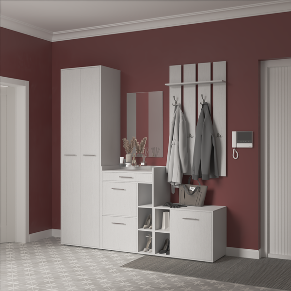Изображение товара Секция в прихожую Кортекс-мебель Лара СП7 (белый)