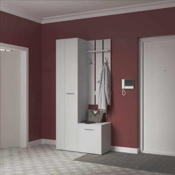 Изображение товара Секция в прихожую Кортекс-мебель Лара СП8 (белый)