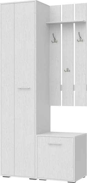 Изображение товара Секция в прихожую Кортекс-мебель Лара СП8 (белый)