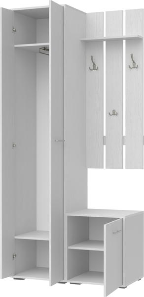 Изображение товара Секция в прихожую Кортекс-мебель Лара СП8 (белый)