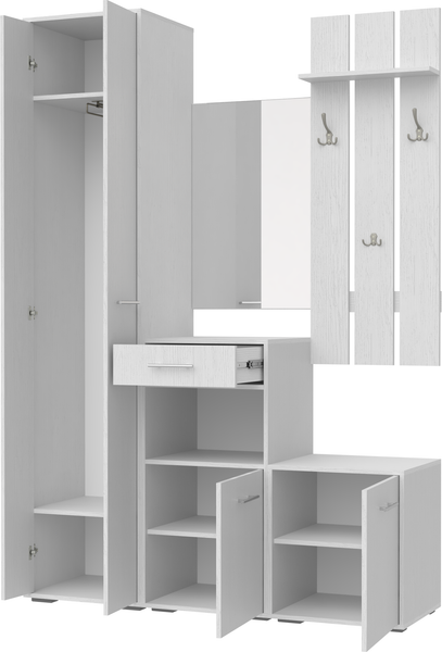 Изображение товара Секция в прихожую Кортекс-мебель Лара СП10 (белый)