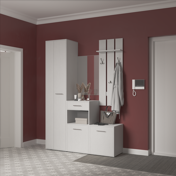 Изображение товара Секция в прихожую Кортекс-мебель Лара СП10 (белый)