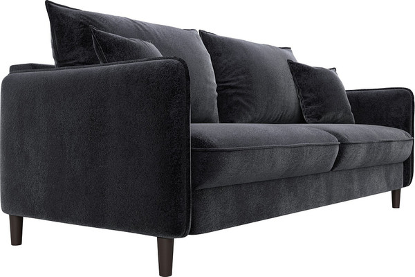 Изображение товара Диван Лига Диванов Лига-064 НПБ / 129611 (велюр Tower 11 темно-серый)