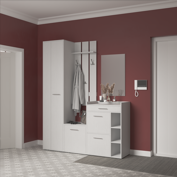 Изображение товара Секция в прихожую Кортекс-мебель Лара СП12 (белый)