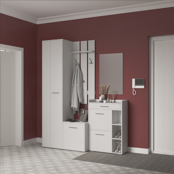 Изображение товара Секция в прихожую Кортекс-мебель Лара СП12 (белый)