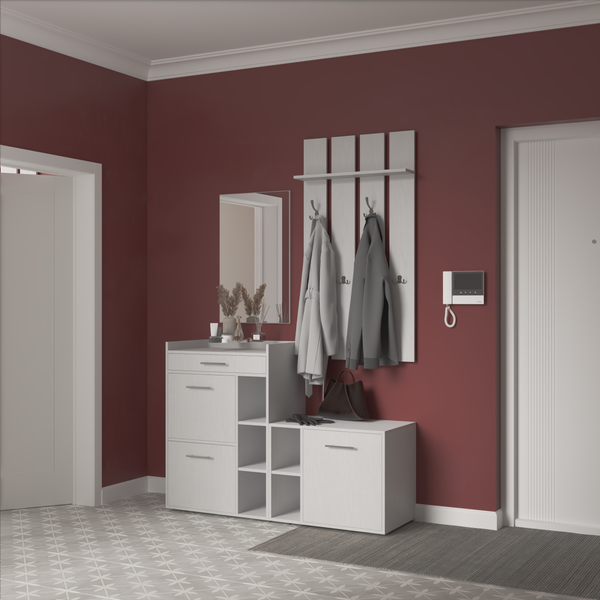 Изображение товара Секция в прихожую Кортекс-мебель Лара СП13 (белый)