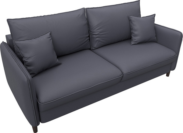 Изображение товара Диван Лига Диванов Лига-064 НПБ / 129930 (экокожа Grifon 15 серый)