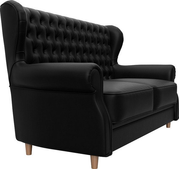 Изображение товара Диван Лига Диванов Лига-069 НПБ / 130331 (экокожа Grifon 18 черный)