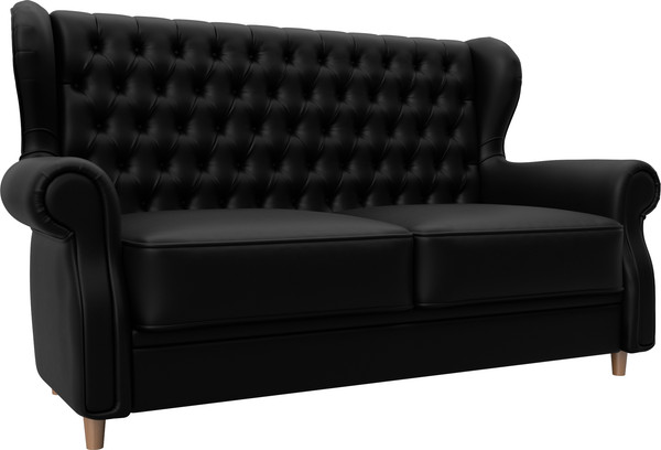 Изображение товара Диван Лига Диванов Лига-069 НПБ / 130331 (экокожа Grifon 18 черный)