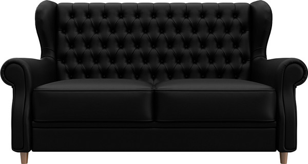 Изображение товара Диван Лига Диванов Лига-069 НПБ / 130331 (экокожа Grifon 18 черный)