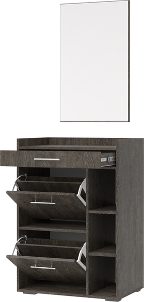 Изображение товара Секция в прихожую Кортекс-мебель Лара СП5 (береза)