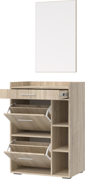 Изображение товара Секция в прихожую Кортекс-мебель Лара СП5 (дуб сонома)