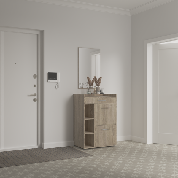 Изображение товара Секция в прихожую Кортекс-мебель Лара СП5 (дуб сонома)