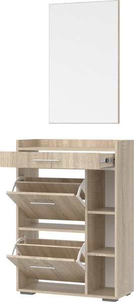 Изображение товара Секция в прихожую Кортекс-мебель Лара СП5 (дуб сонома)