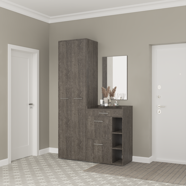 Изображение товара Секция в прихожую Кортекс-мебель Лара СП6 (береза)