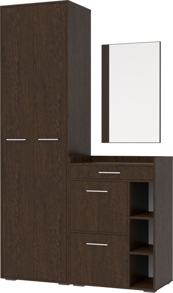 Изображение товара Секция в прихожую Кортекс-мебель Лара СП6 (венге)