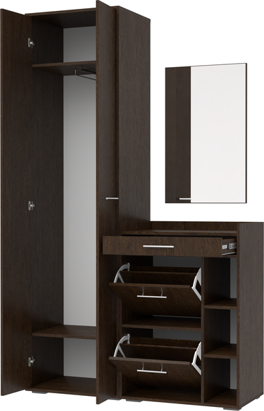 Изображение товара Секция в прихожую Кортекс-мебель Лара СП6 (венге)
