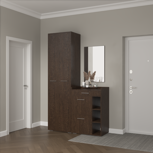 Изображение товара Секция в прихожую Кортекс-мебель Лара СП6 (венге)