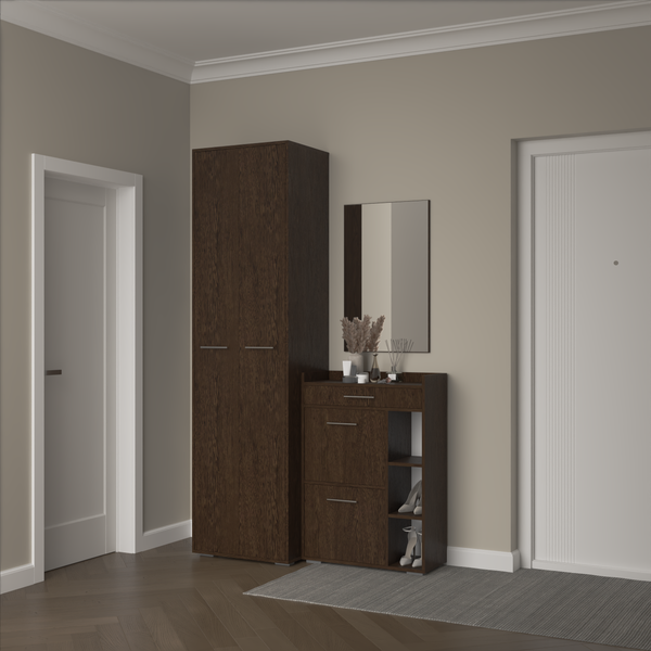 Изображение товара Секция в прихожую Кортекс-мебель Лара СП6 (венге)