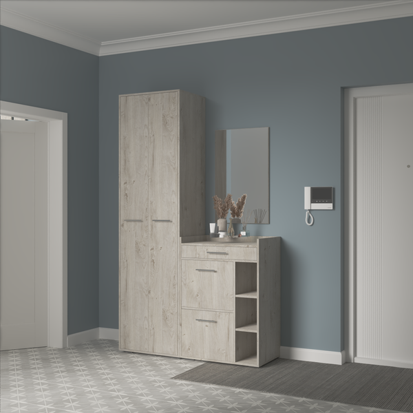 Изображение товара Секция в прихожую Кортекс-мебель Лара СП6 (дуб монтерей)