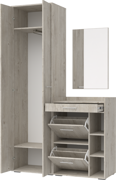 Изображение товара Секция в прихожую Кортекс-мебель Лара СП6 (дуб монтерей)