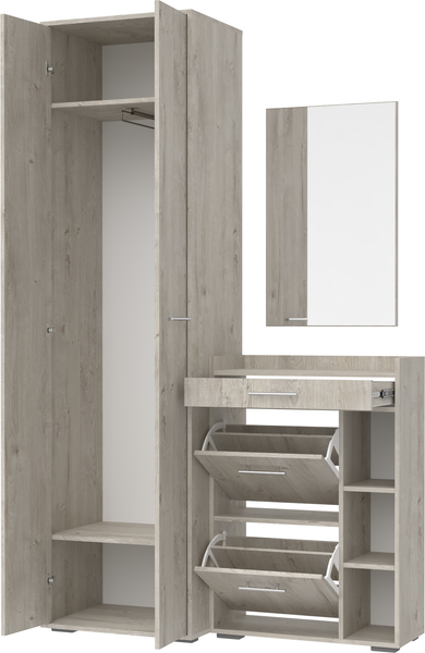 Изображение товара Секция в прихожую Кортекс-мебель Лара СП6 (дуб монтерей)