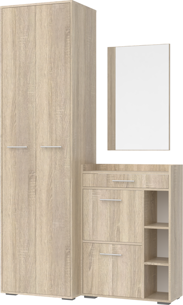Изображение товара Секция в прихожую Кортекс-мебель Лара СП6 (дуб сонома)