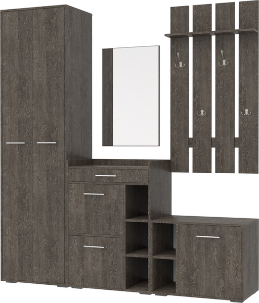 Изображение товара Секция в прихожую Кортекс-мебель Лара СП7 (береза)