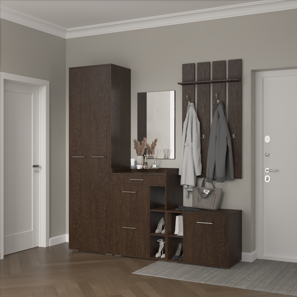 Изображение товара Секция в прихожую Кортекс-мебель Лара СП7 (венге)