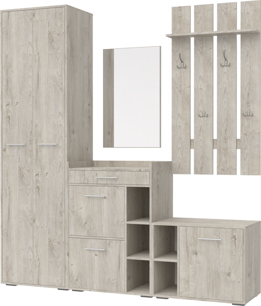 Изображение товара Секция в прихожую Кортекс-мебель Лара СП7 (дуб монтерей)