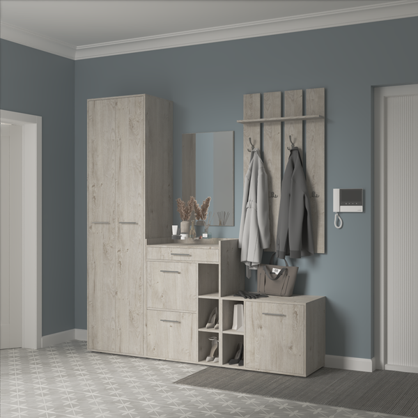 Изображение товара Секция в прихожую Кортекс-мебель Лара СП7 (дуб монтерей)