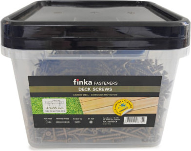 Изображение товара Саморез Finka Deck Wood Screws 55x4.5mm C4 T20 (1750шт)