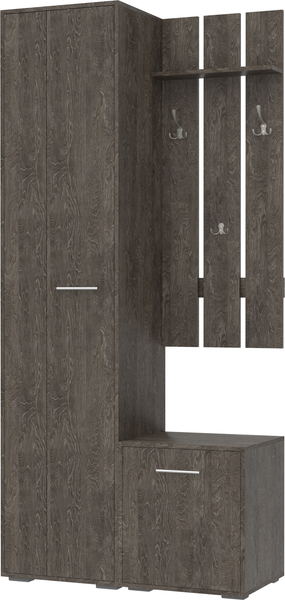 Изображение товара Секция в прихожую Кортекс-мебель Лара СП8 (береза)