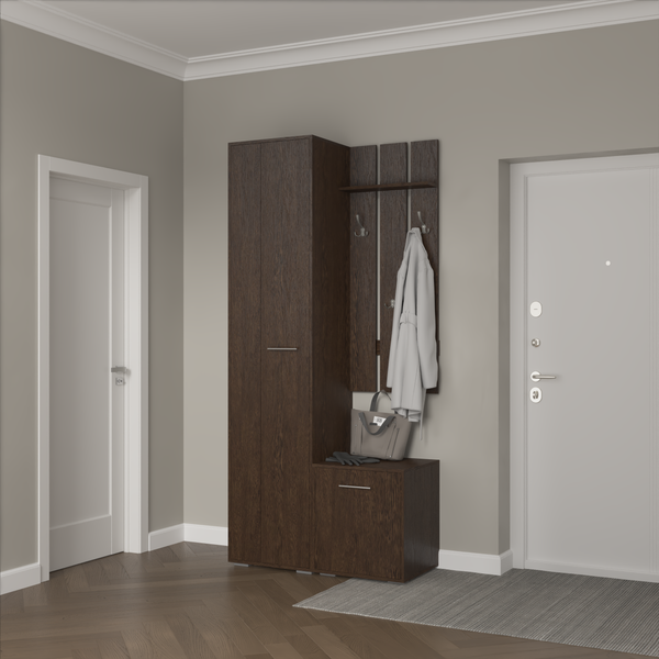 Изображение товара Секция в прихожую Кортекс-мебель Лара СП8 (венге)