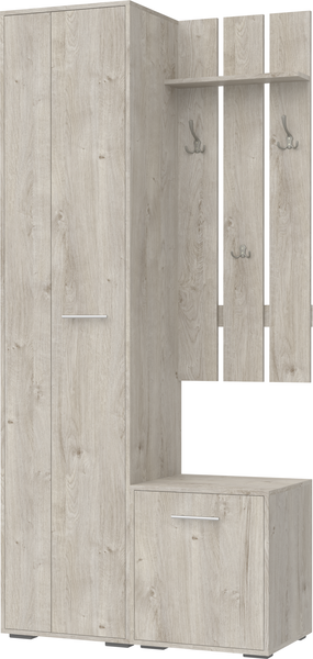 Изображение товара Секция в прихожую Кортекс-мебель Лара СП8 (дуб монтерей)